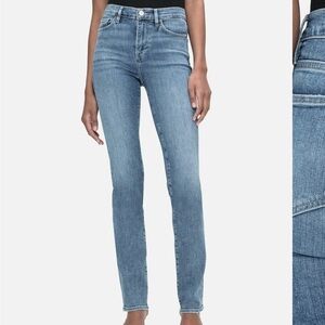 Frame Denim Blue Straight Leg Jeans